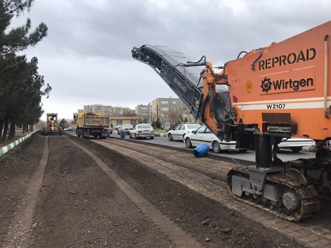 اتمام عملیات عمرانی زیرسازی و آسفالت ریزی اساسی ورودی خیابان شهید صمدی