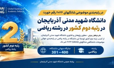 دانشگاه شهید مدنی آذربایجان در رتبه دوم کشور در رشته ریاضی