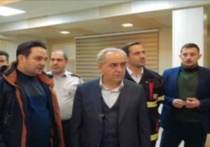حضور استاندار آذربایجان شرقی در ایستگاه آتش نشانی تبریز