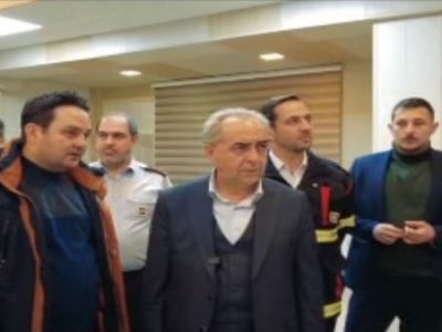 حضور استاندار آذربایجان شرقی در ایستگاه آتش نشانی تبریز