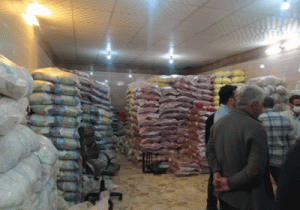 کشف ۲۷ تن انبار برنج احتکار شده تقلبی در تبریز