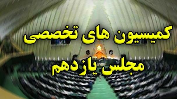 اعضای ۹ کمیسیون‌ تخصصی مجلس یازدهم مشخص شدند+ اسامی اعضای ۹ کمیسیون تخصصی یازدهمین دوره مجلس شورای اسلامی مشخص و نهایی شدند.
