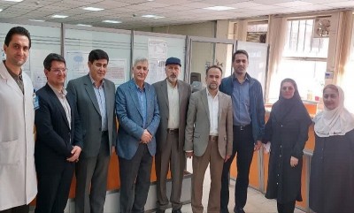 بازدید رئیس بنیاد شهید آذربایجان شرقی از بخش جدید توانبخشی ریه مرکز شهید مدنی تبریز