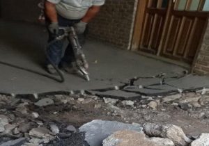 احداث ۱۶۰۰ متر مکعب دیوار سنگی در امتداد جاده جوان منتهی به ورزشگاه یادگار امام(ره)