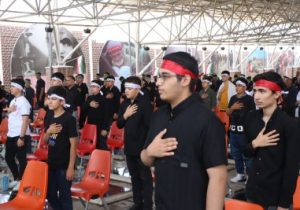 مراسم «احلی من العسل» در گلزار شهدا وادی رحمت برگزار شد