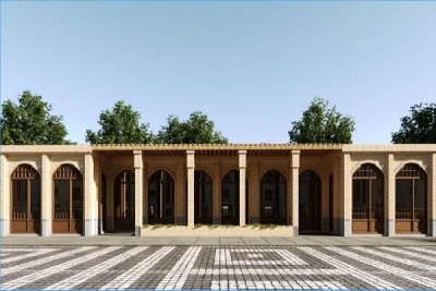 آغاز نماکاری مغازه های گاراژ ایران با معماری سنتی