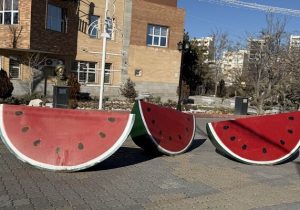 نصب المانهای مخصوص شب چله در تفرجگاه “ائلگولی”