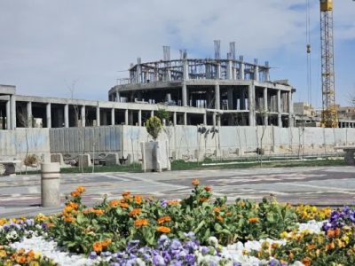 احداث سالن آمفی تئاتر روباز در پارک باغشمال تبریز