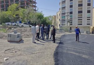 پروژه مسیرگشایی کوی استادان با توزیع ۸۰۰ تن آسفالت آماده بهرهبرداری شد