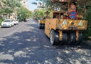 آسفالت‌ریزی ۹ هزار و ۶۷ تنی در ۴۸ محله و معبر شهری طی هفته گذشته