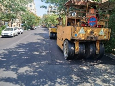 آسفالتریزی ۹ هزار و ۶۷ تنی در ۴۸ محله و معبر شهری طی هفته گذشته