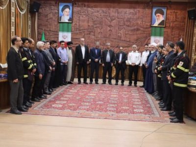 تجلیل شهردار و شورای اسلامی شهر تبریز از قهرمانان آتش‌نشانی