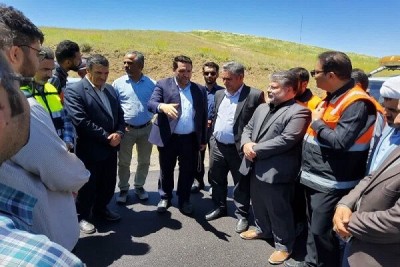 بازدیدمعاون ساخت و نگهداری راههای روستایی سازمان راهداری از راههای روستایی شهرستان هشترود