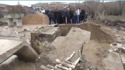 مسدود شدن راه ۴ روستای هشترود