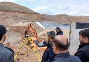 پیشرفت فیزیکی ۹۰ درصدی احداث حوضچه تبخیر شیرابه پسماندهای شهرداری