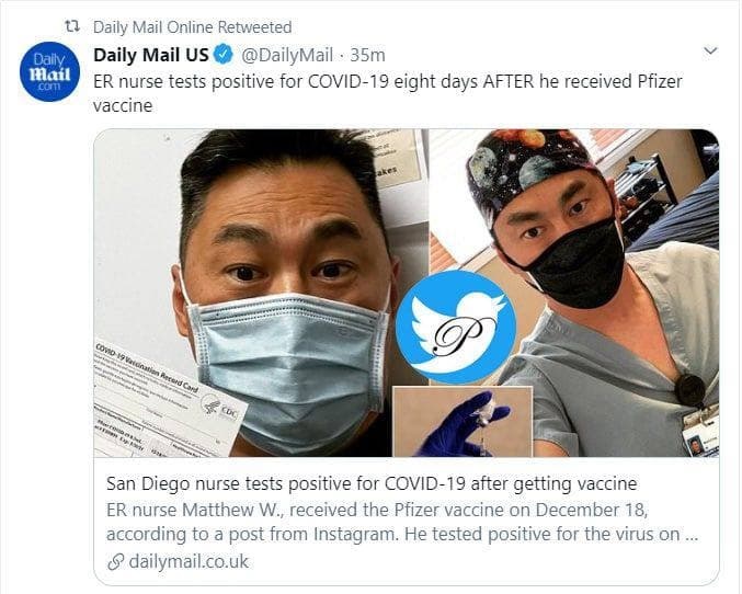 شوک به جهان: مثبت شدن تست کرونا پس از زدن واکسن فایزر!