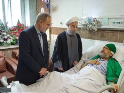 اولین عکس از وزیر سابق اطلاعات پس از سکته مغزی/ روحانی به عیات علوی رفت