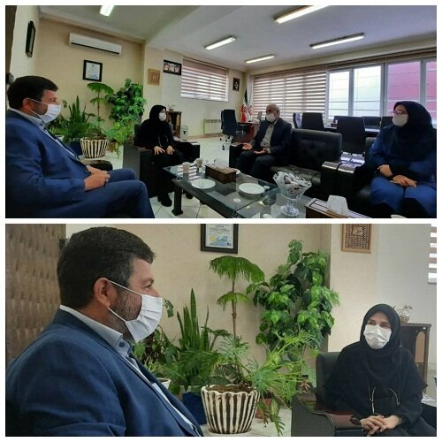 دیدار فرمانده حوزه ۳ بسیج کارمندی شهید دستغیب تبریز با مدیرکل بهزیستی آذربایجان شرقی