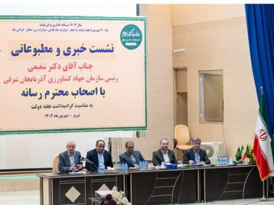 افتتاح ۶۰ پروژه کشاورزی در آذربایجان شرقی با اعتبار ۴.۳ هزار میلیارد تومان