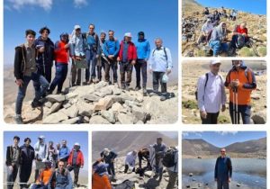 تیم کوهنوردی حوزه نظارت گمرکات آذربایجان شرقی به قله کمال سهند صعود کرد