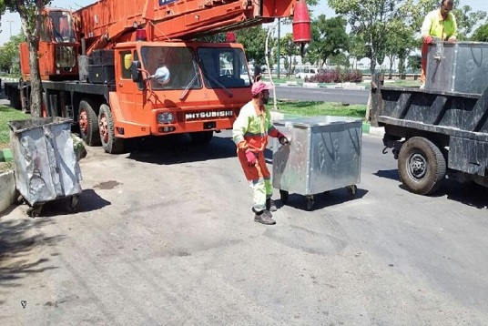 نصب ۵۰ باکس جدید زباله در سطح منطقه ۷ تبریز