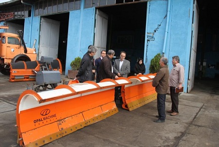 آماده سازی تجهیزات و ماشین آلات زمستانی شهرداری تبریز