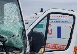 تصادف آمبولانس بیمارستان هشترود