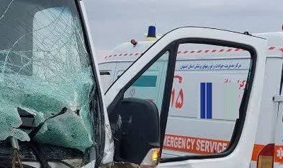 تصادف آمبولانس بیمارستان هشترود