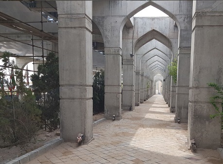 تسریع عملیات اجرای سقف کامپوزیت پروژه فاز ۲ مسقف سازی گلزار شهدا