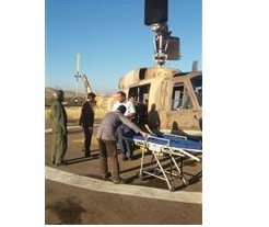 پرواز بالگرد اورژانس برفراز شهرستان جلفا