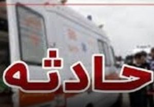 تصاوف دو خودروی پراید در اتوبان کسایی با پنج مصدوم