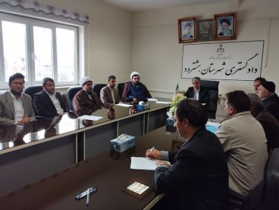 اولین ملاقات مردمی رییس دادگستری و قضات دادگستری شورای حل اختلاف شهرستان هشترود در سال ۱۴۰۳