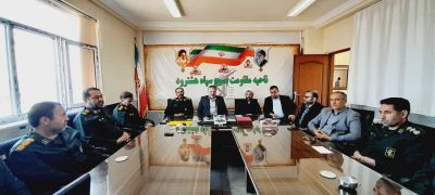 دیدار فرماندار شهرستان هشترود با فرمانده سپاه ناحیه شهرستان به مناسبت سالروز تاسیس سپاه پاسداران انقلاب اسلامی