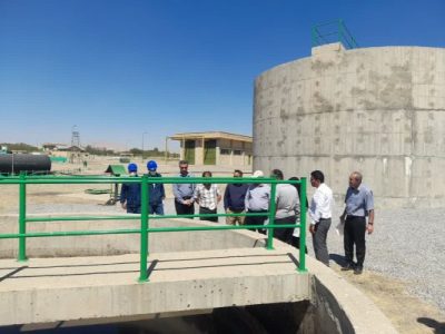 ارزیابی کارشناسان شرکت مهندسی  آب و فاضلاب  کشور در تصفیه خانه فاضلاب مراغه 