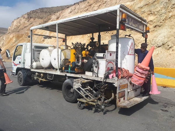 خط کشی جاده اختصاصی مس سونگون تا ورزقان