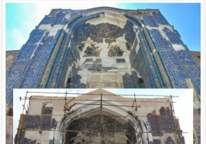 زدودن هویت ۶۰۰ ساله از بنای مسجد کبود تبریز/مرمت نه، تخریب مسجد کبود!