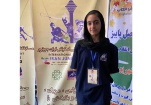 سانای اسدی نائب قهرمان رقابت های بین المللی اسکواش ایران جونیور