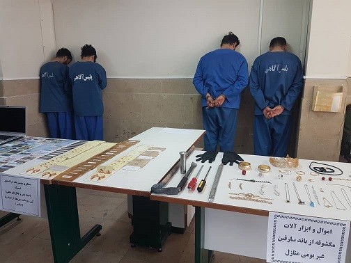 رئیس پلیس اگاهی آذربایجان‌شرقی خبرداد: دستگیری اعضای یک باند سارق غیر بومی در تبریز