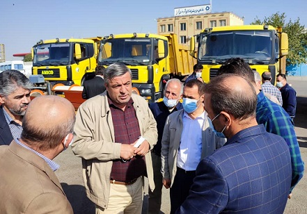 بازدید اولیه از تجهیزات زمستانی سازمان مدیریت پسماند شهرداری تبریز