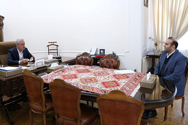 دیدار مدیرکل دامپزشکی استان با استاندار آذربایجان شرقی