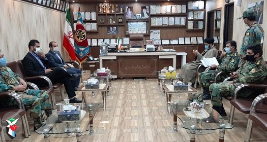 دیدار روسای بنیاد شهید و امور ایثارگران شهرستان‌های آذرشهر و عجب‌شیربا فرماندهی پادگان ۰۳ شهید برخورداری