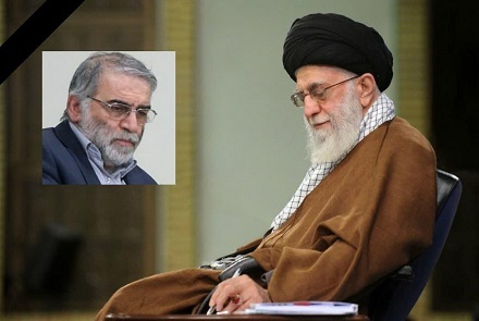 پیام رهبر انقلاب درپی ترور دانشمند هسته‌ای شهید محسن فخری‌زاده