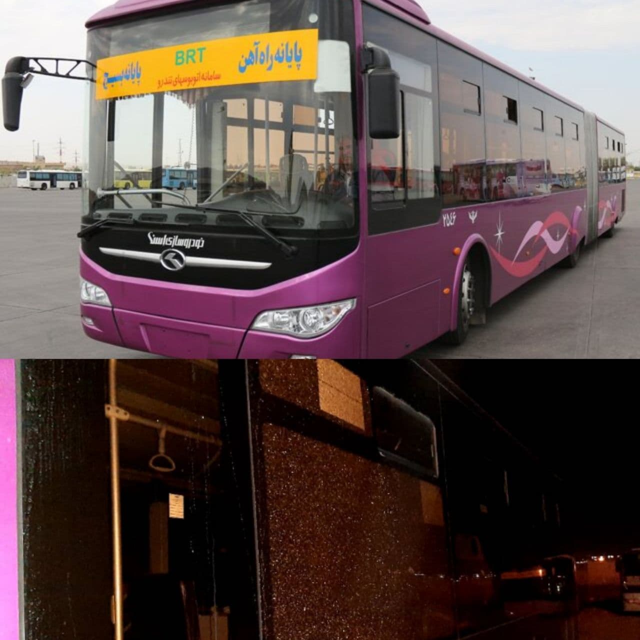 خوشبختانه آسیبی به مسافران و راننده اتوبوس در اثر موج ناشی از حادثه انفجار گاز رخ نداده است