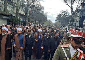 راهپیمایی مردم انقلابی و ولایت مدار شهرستان مراغه