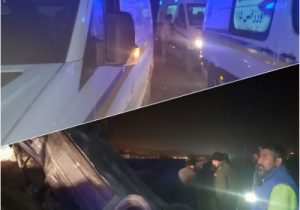 ۷ مصدوم در اثر تصادف در محور تبریز -آذرشهر