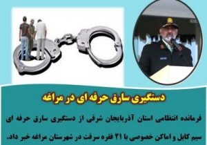 دستگیری سارق حرفه ای در مراغه