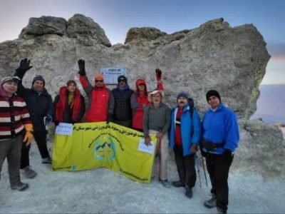 صعود گروه هیات کوهنوردی شهرستان اسکو به بام ایران