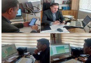 بازدید مدیر آموزش و پرورش منطقه هشترود از فرایند برگزاری کلاسهای غیرحضوری