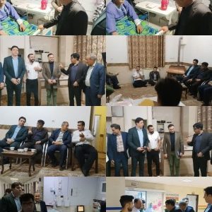 دیدار فرماندار شهرستان هشترود از بیمارستان امام حسین (ع) و نشست صمیمی با مدیران و همکاران