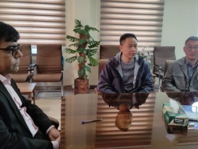 دیدار فرماندار هشترود با سرمایه گذار چینی